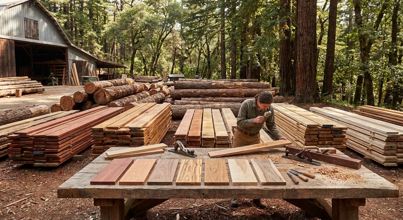 California-grown wood